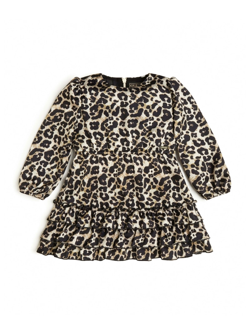 Satin Leopard Dress (2-7)