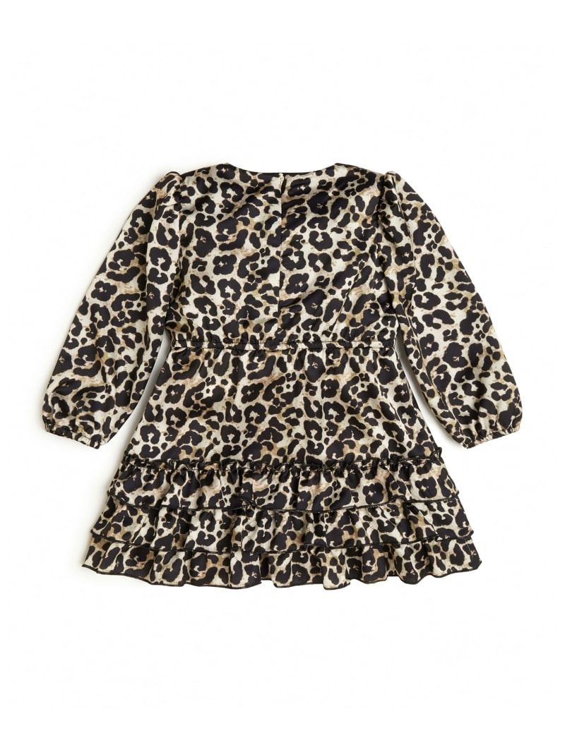 Satin Leopard Dress (2-7)