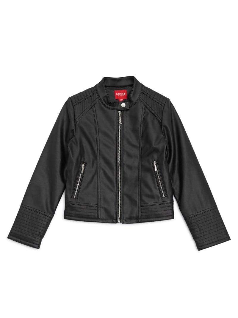 Faux-Leather Moto Jacket (2-6)
