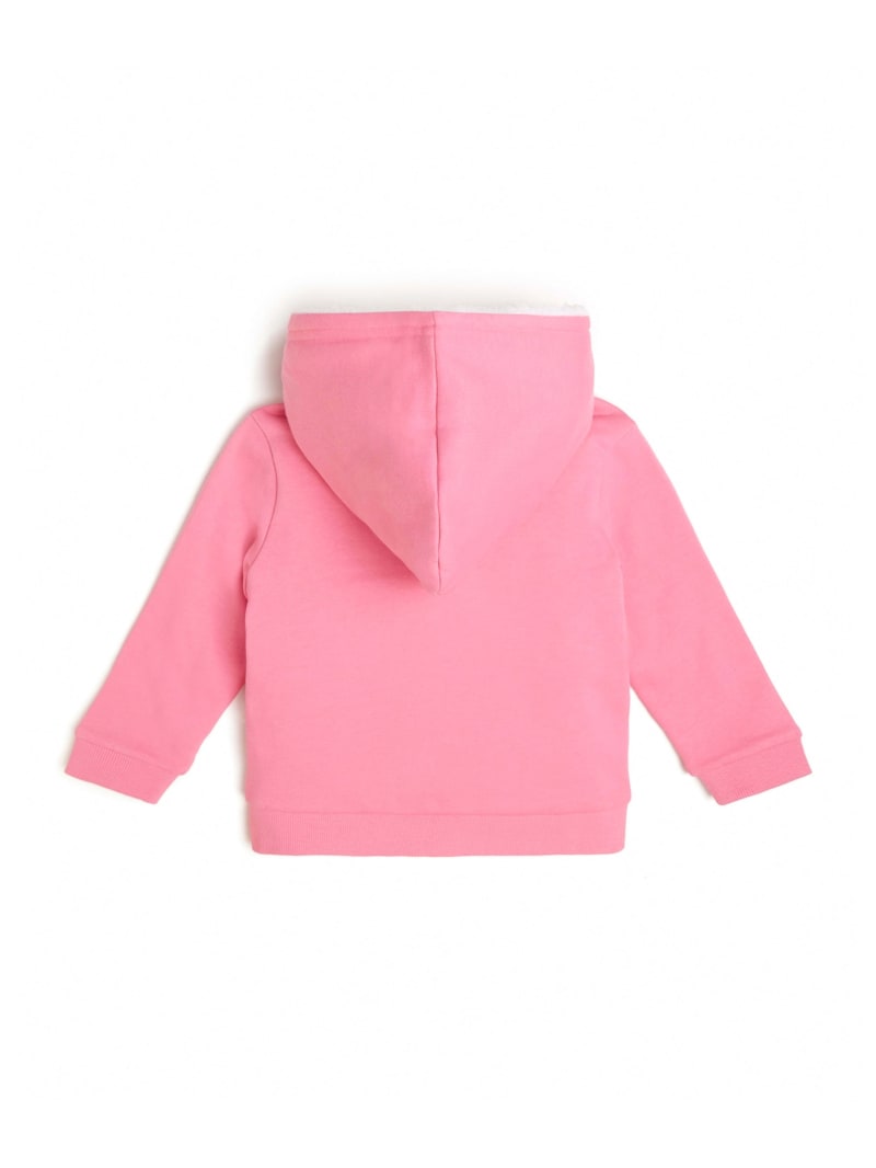 Guess hoodie pink sales
