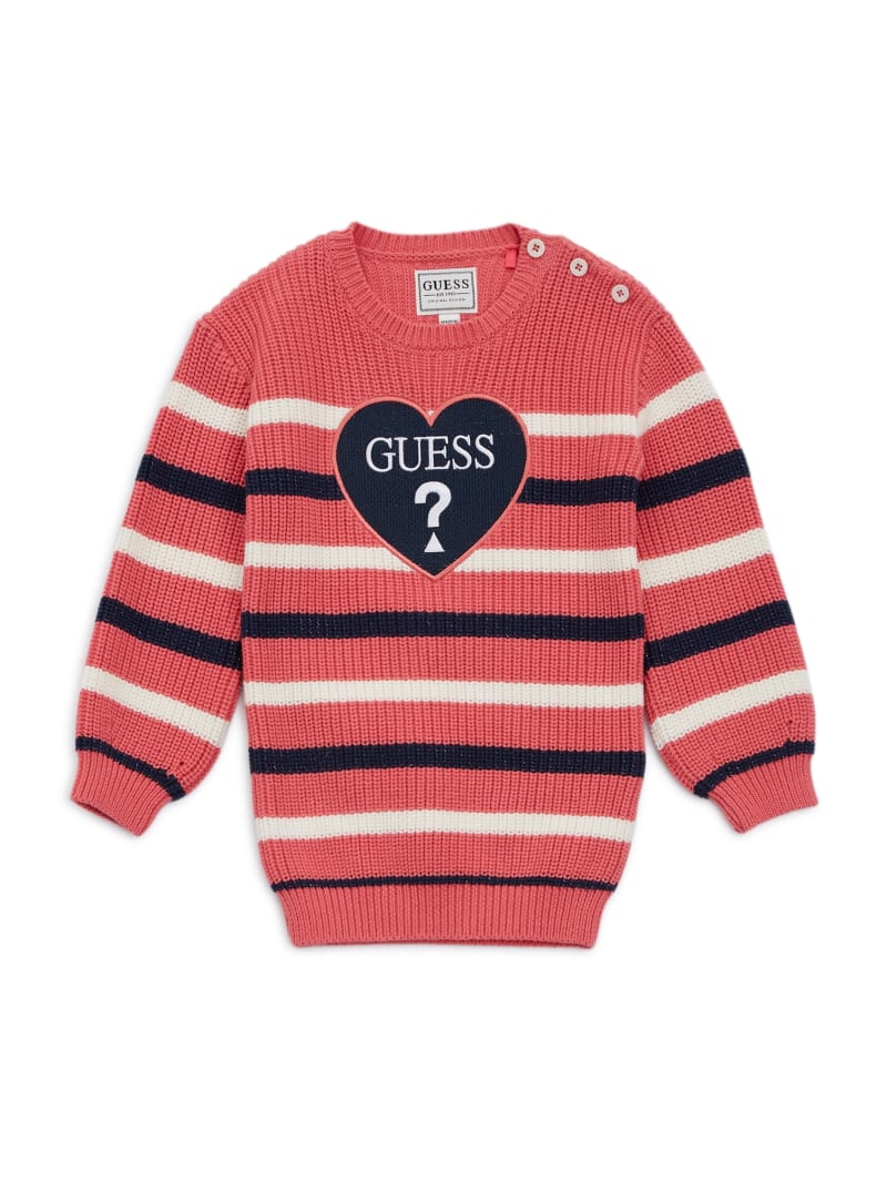 Guess sweater striped clearance