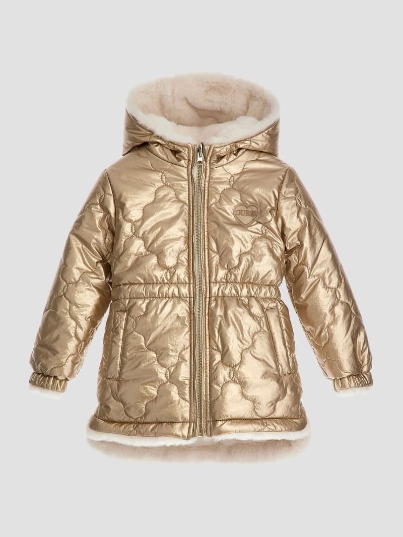 Guess mixed media reversible jacket top