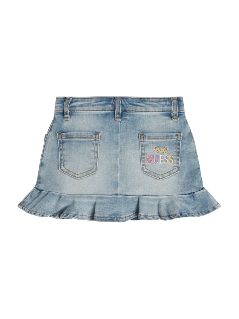 Ruffled Stretch-Denim Skirt (3M-7)