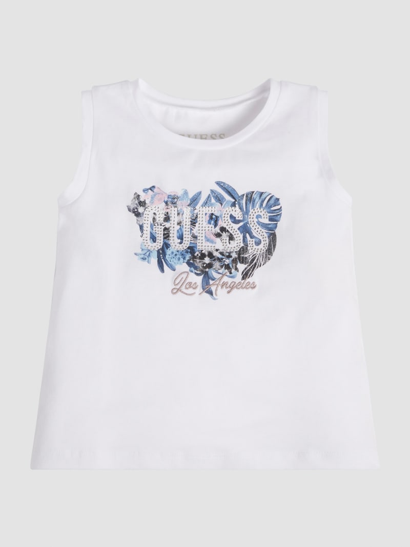 Rhinestone Logo Tee (3M-7) | GUESS