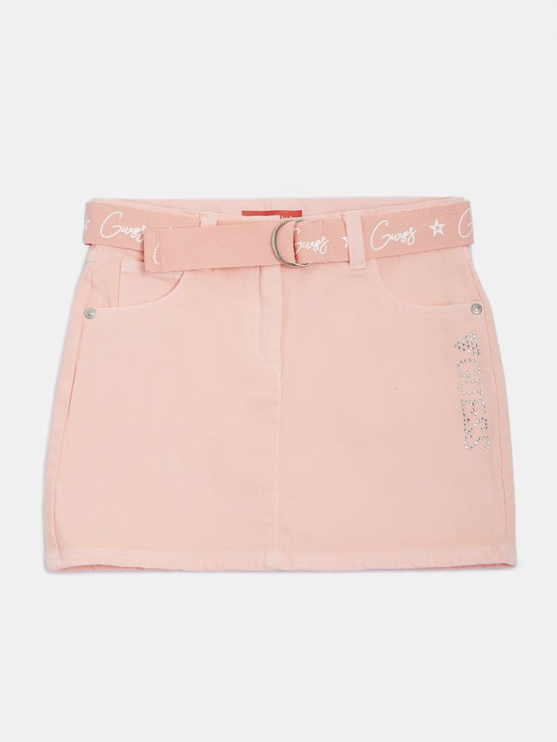 Belted Denim Skirt (2-6)