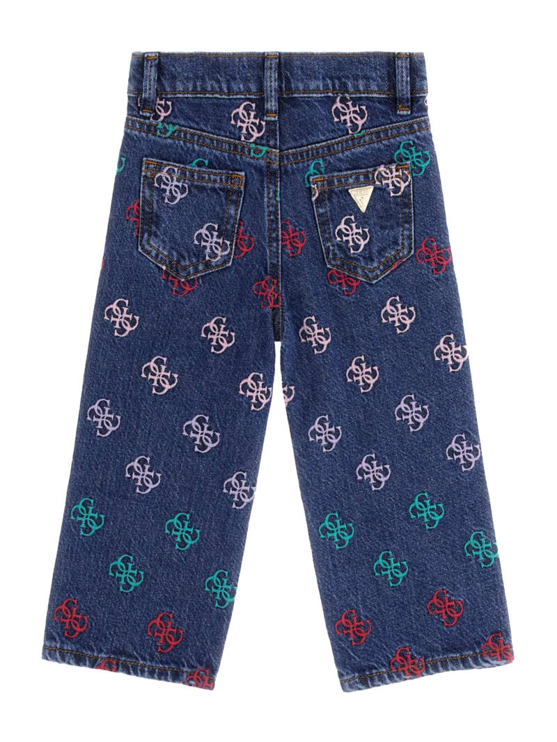 GUESS 90s Logo Embroidered Jeans 2 7 Fully Emby Wash