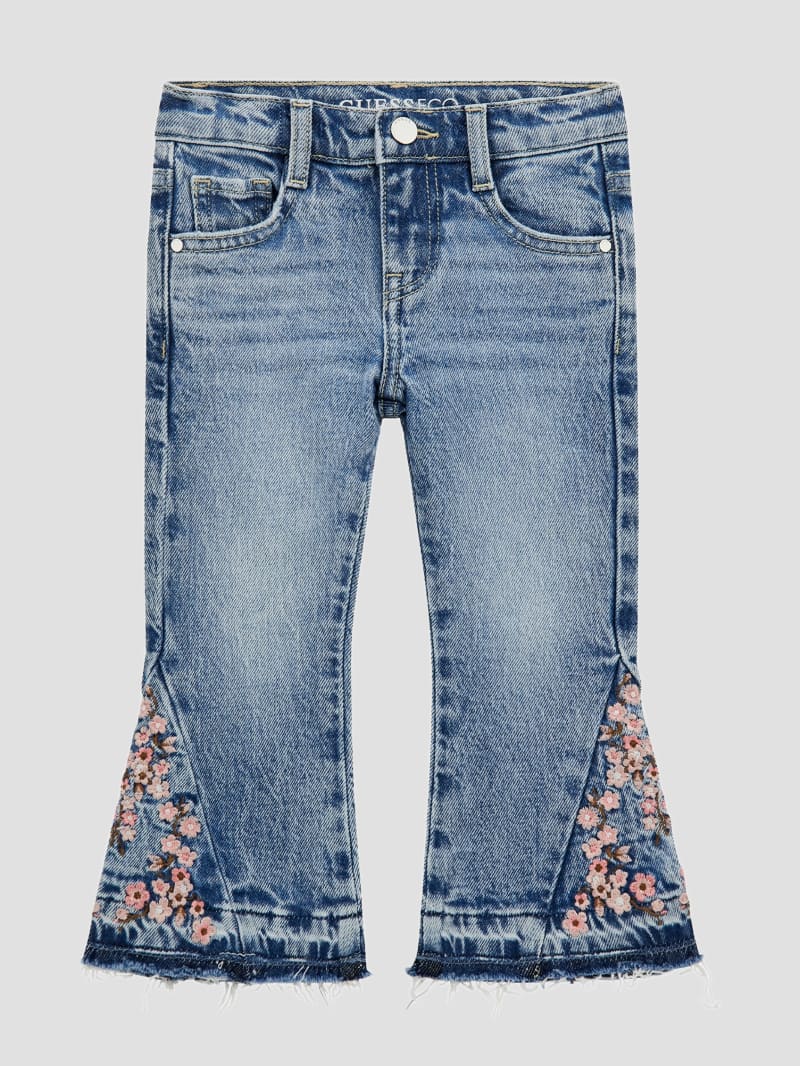 Guess embroidered jeans top