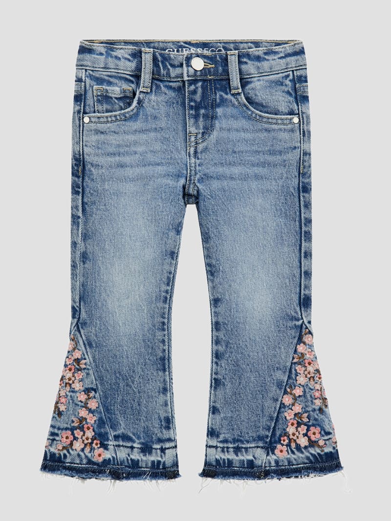 Guess - Dark Denim Heart Boot-Cut Jeans – Village Kids