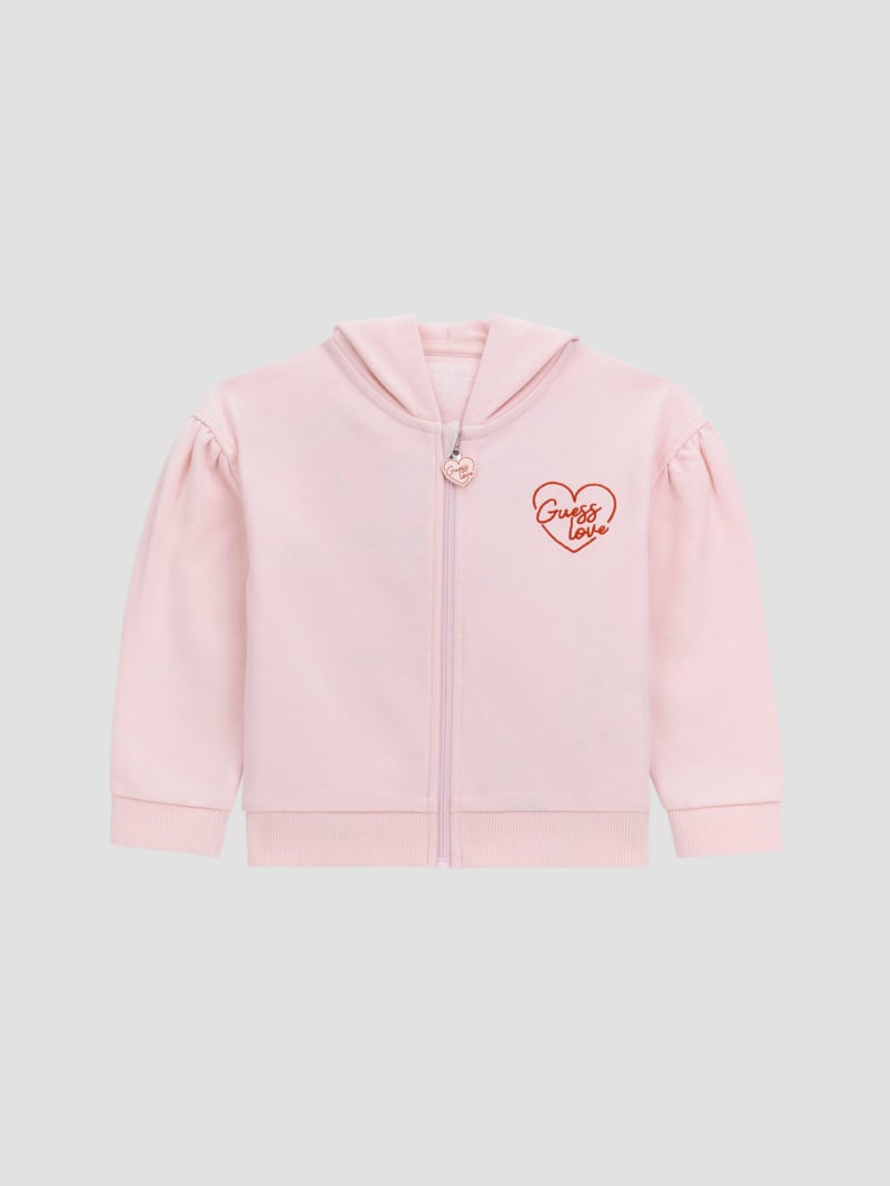 Guess pink hoodie top