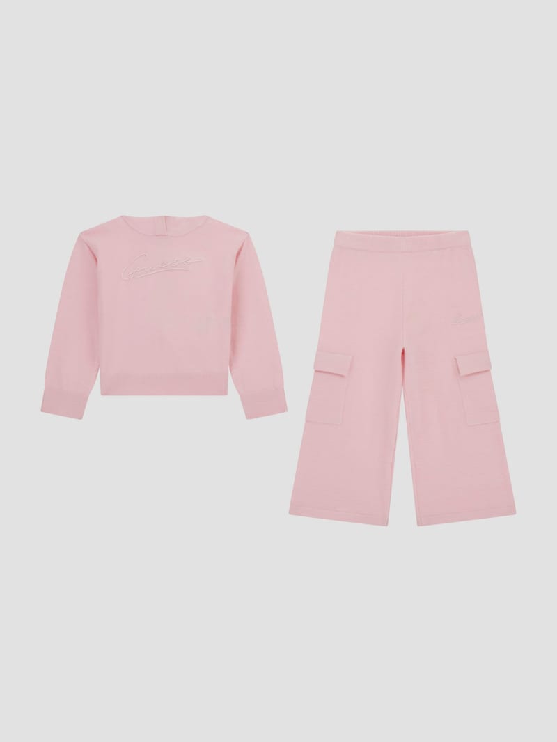Eco Signature Hoodie and Cargo Pants Set (2-7) | GUESS