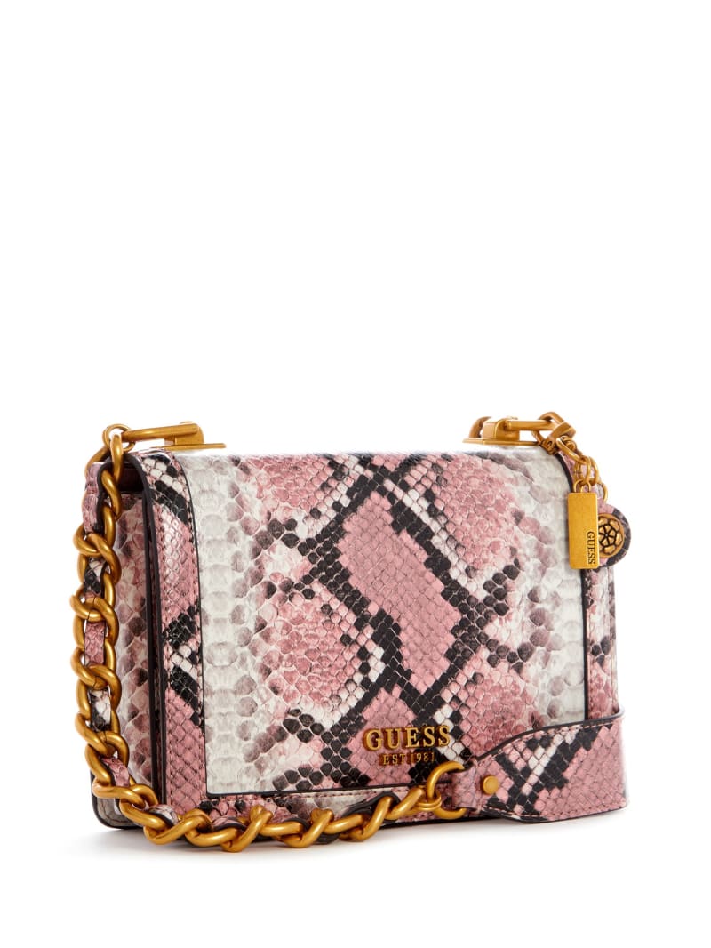 Guess, Bags, Guess Luxe Faux Python Crossbody Handbag