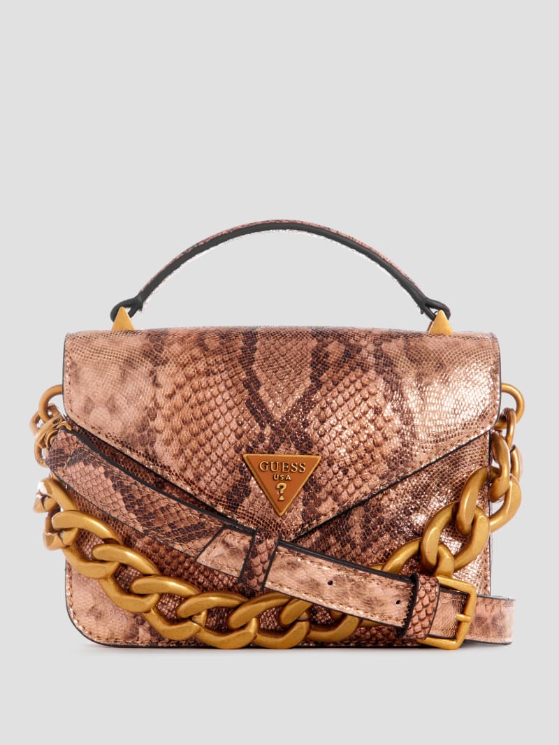 Guess, Bags, Guess Luxe Faux Python Crossbody Handbag