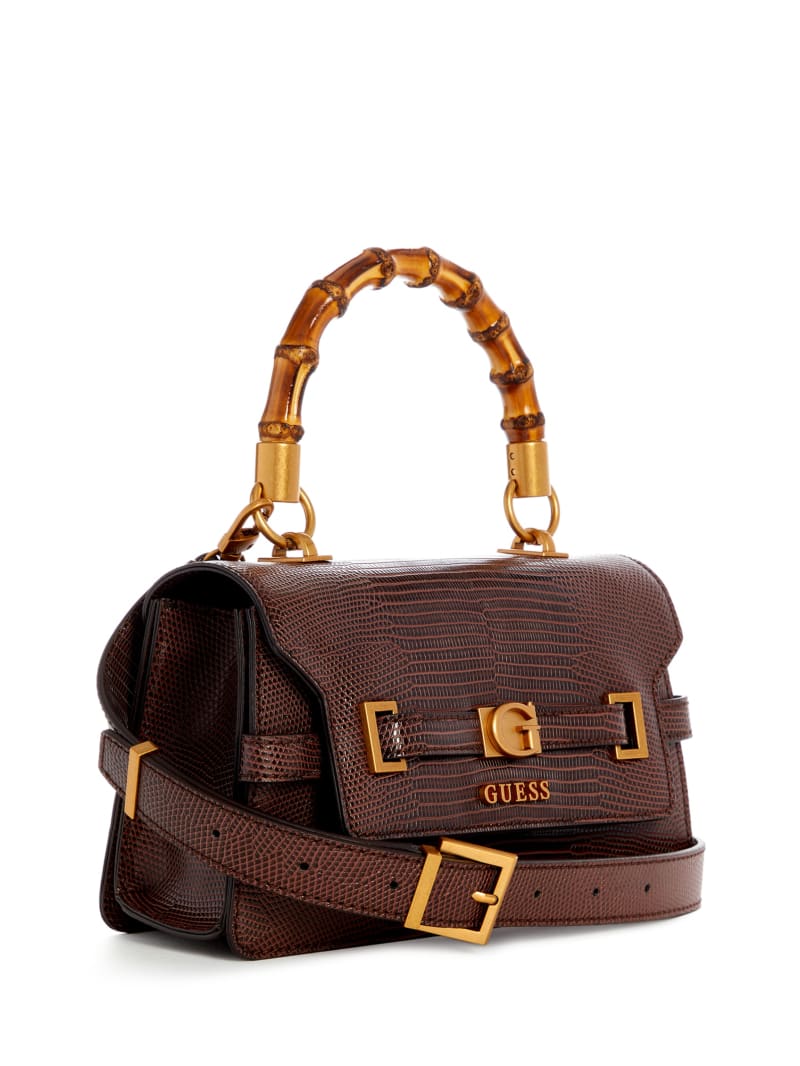 Guess candace top handle flap bag online