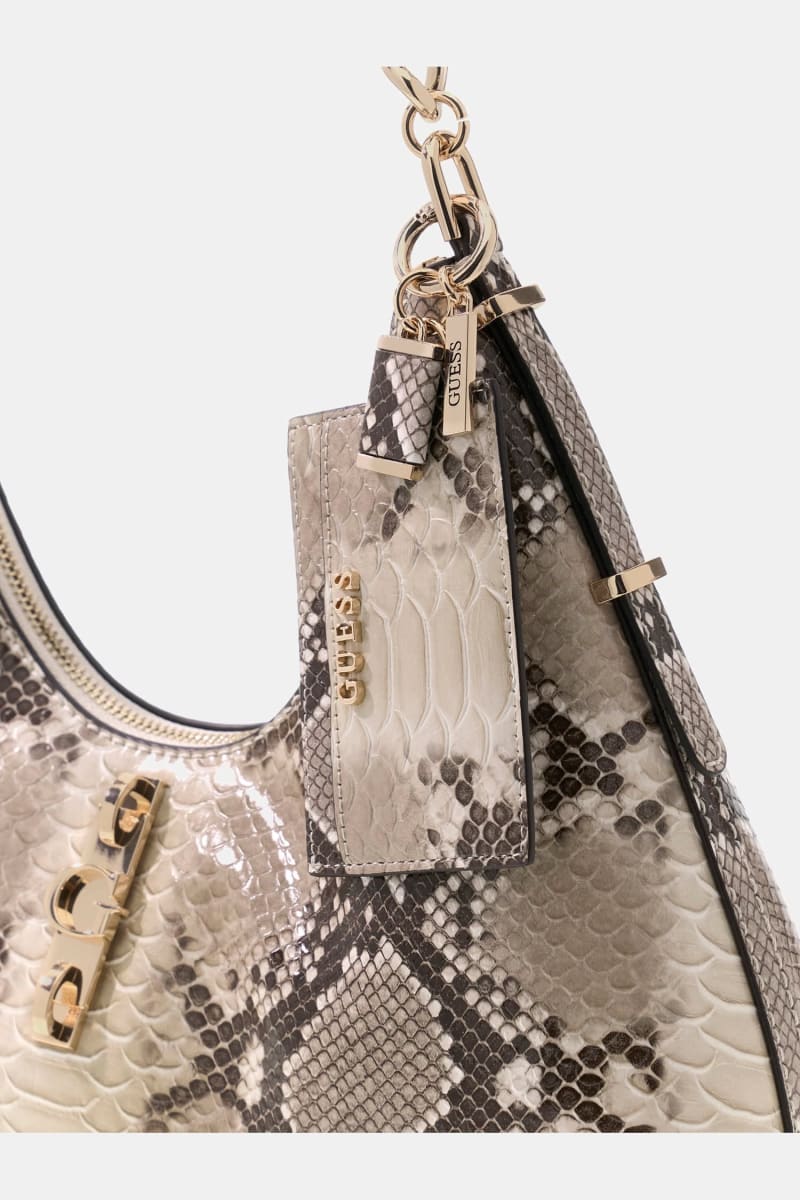Yvonne Animalier Print Hobo Bag