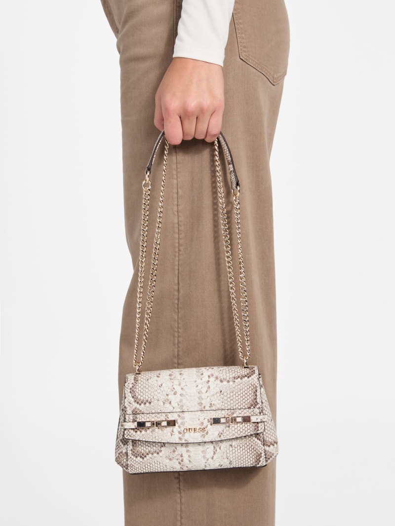 Melinda Python Mini Convertible Crossbody