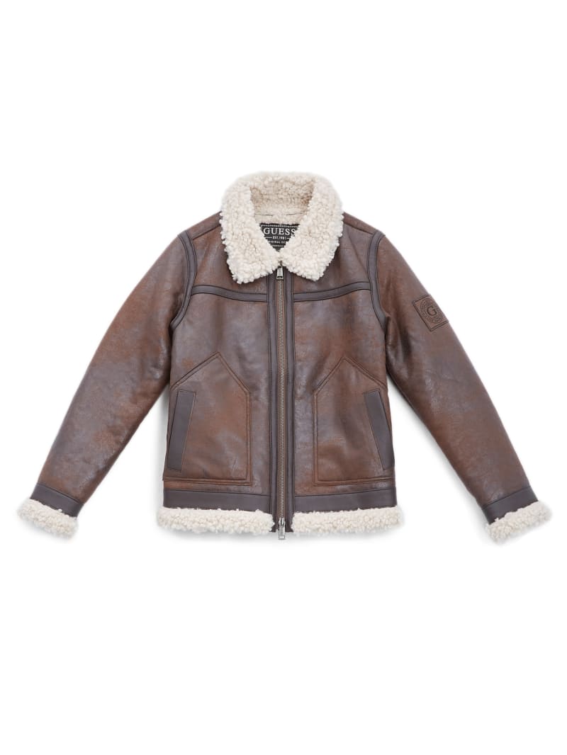 MiniMe Faux-Suede Bomber Jacket (7-14)