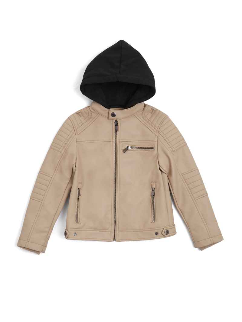 Dan hooded sale moto jacket