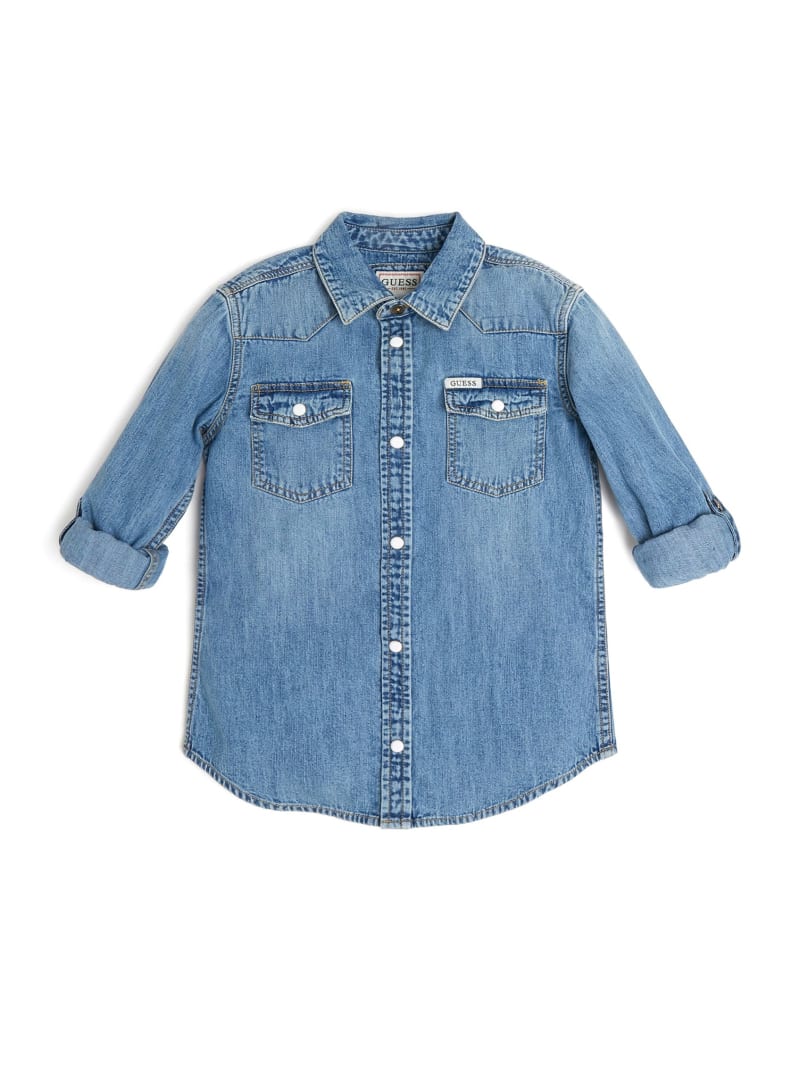 Guess chambray shirt sales