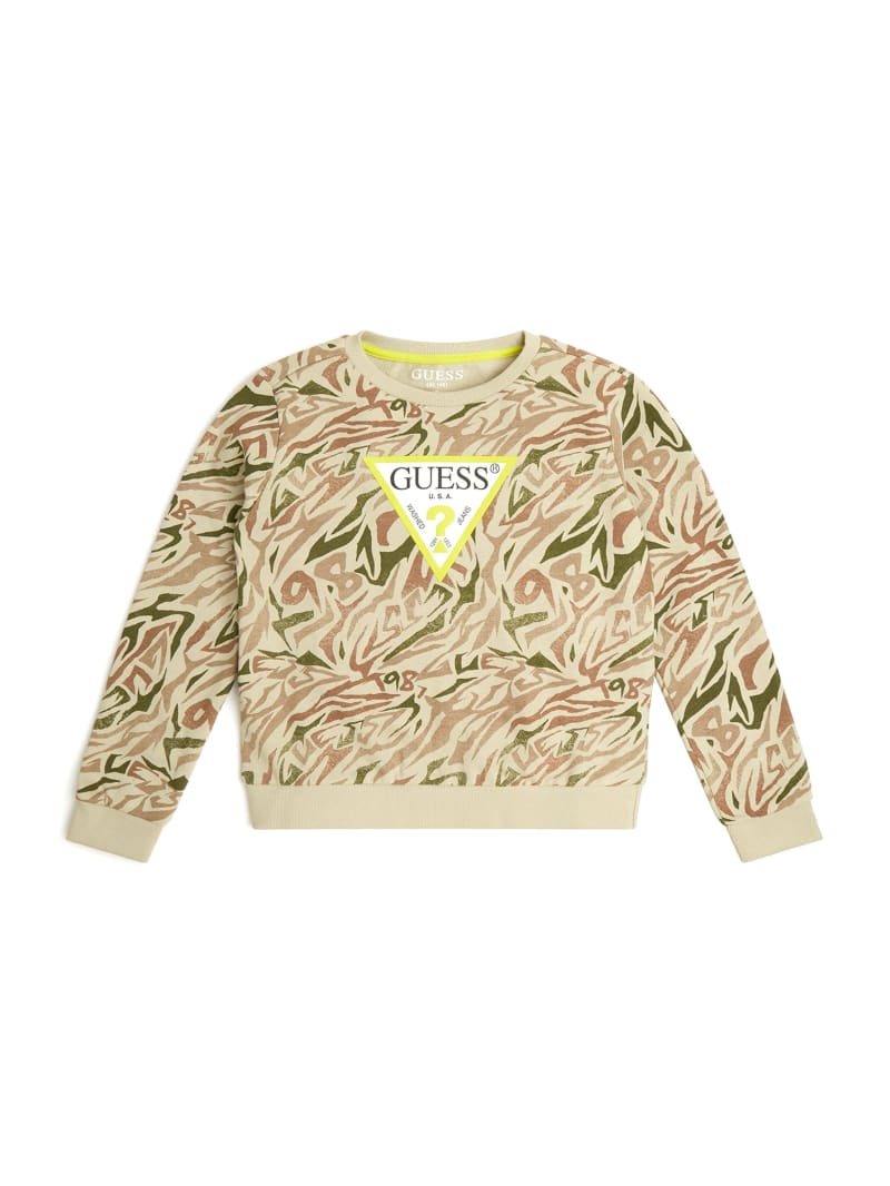 Yellow guess sweatshirt deals