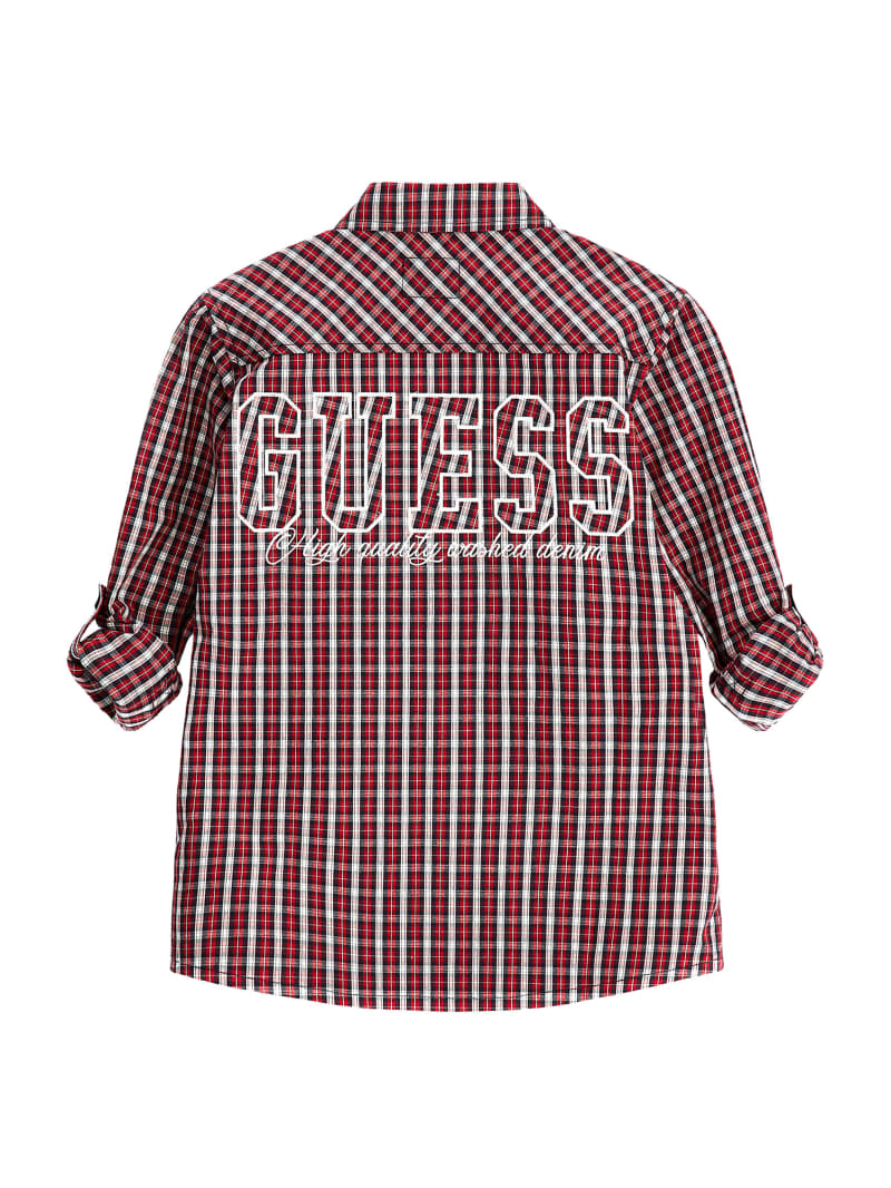 Guess checkered shirt sales