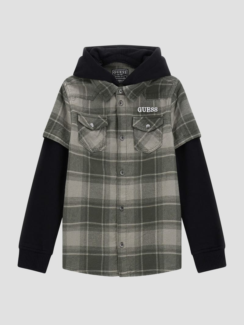 Layered Plaid Shirt (7-16) Layered Plaid Shirt (7-16)