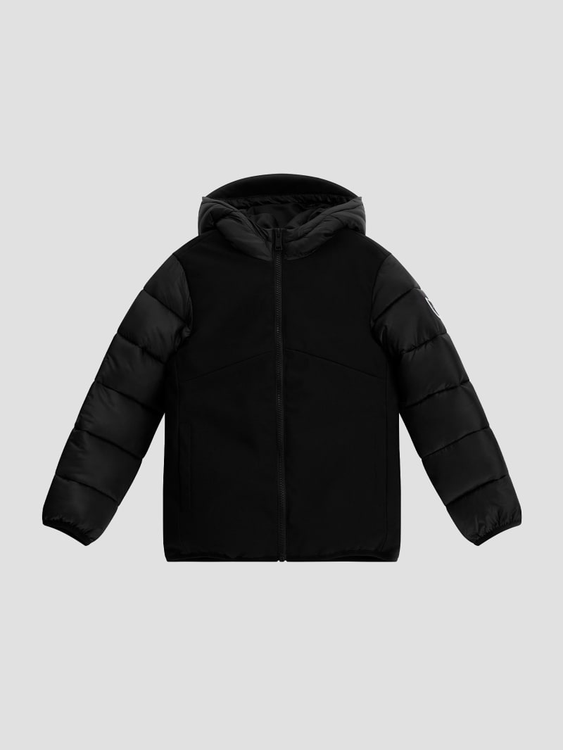 Mixed Media Hooded Jacket (716) GUESS