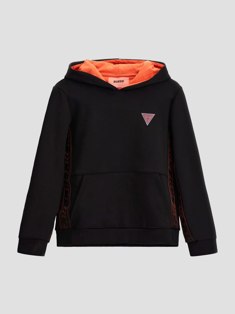 Pink guess hoodie hotsell