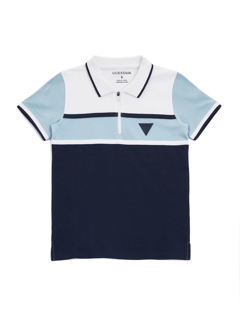 Monte Color-Block Zip Polo (7-16)
