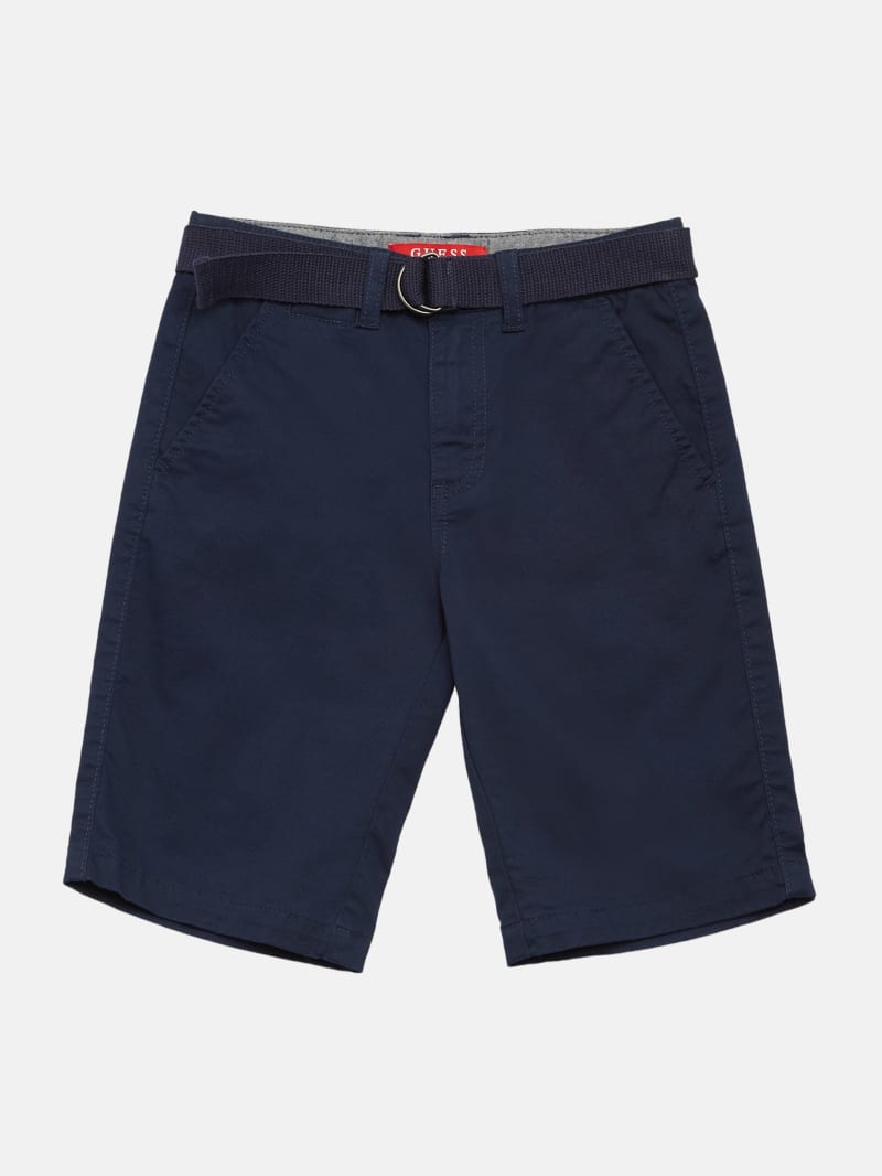 Abel Twill Belted Shorts (7-18) | GUESS Factory
