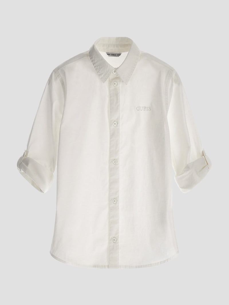 Eco Woven Poplin Shirt (7-16) | GUESS