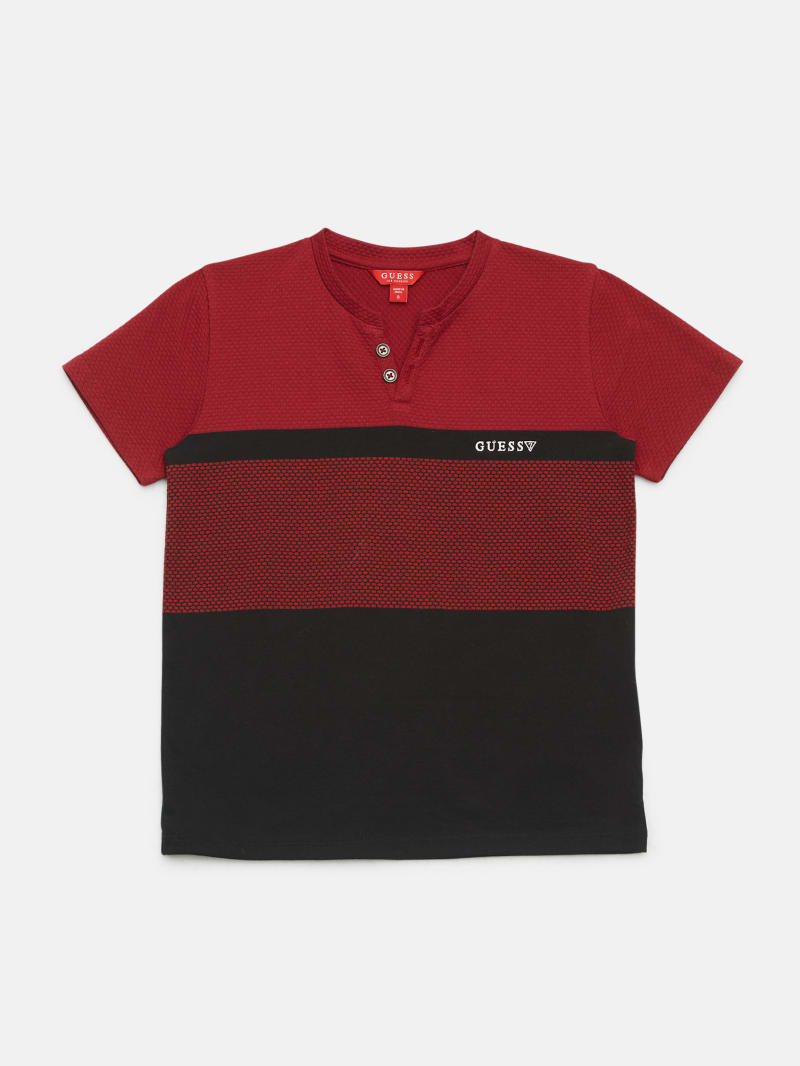 Charles Color Block Tee 7 16 GUESS Factory Ca