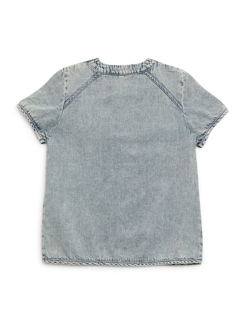 Baseball Blue Shirt (7-17) | GUESS Factory