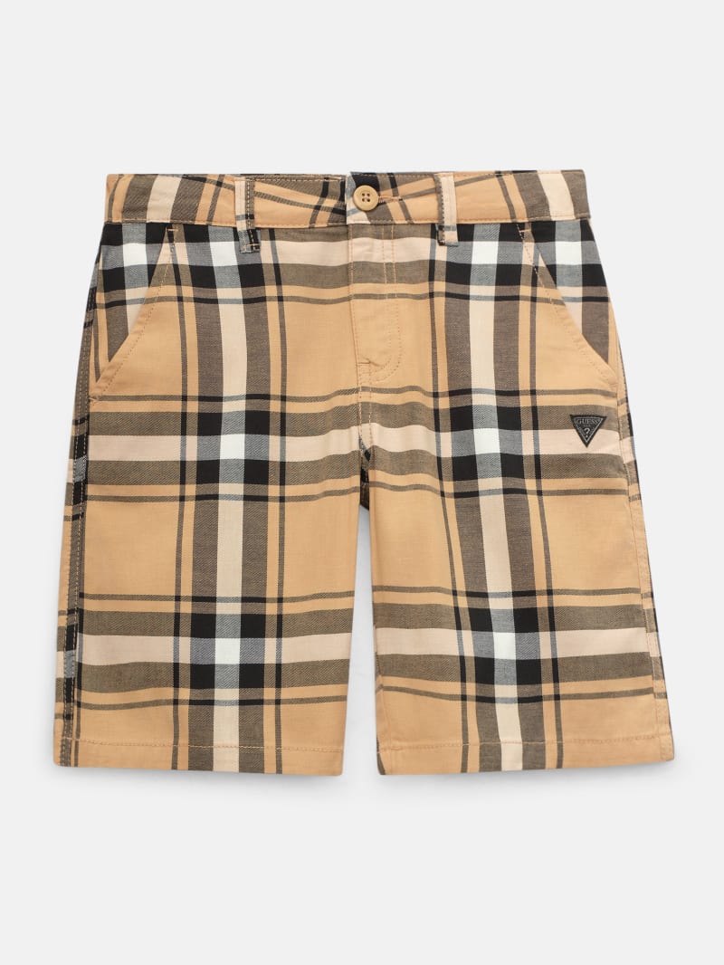 GUESS® Hertz Plaid Shorts (7-16)