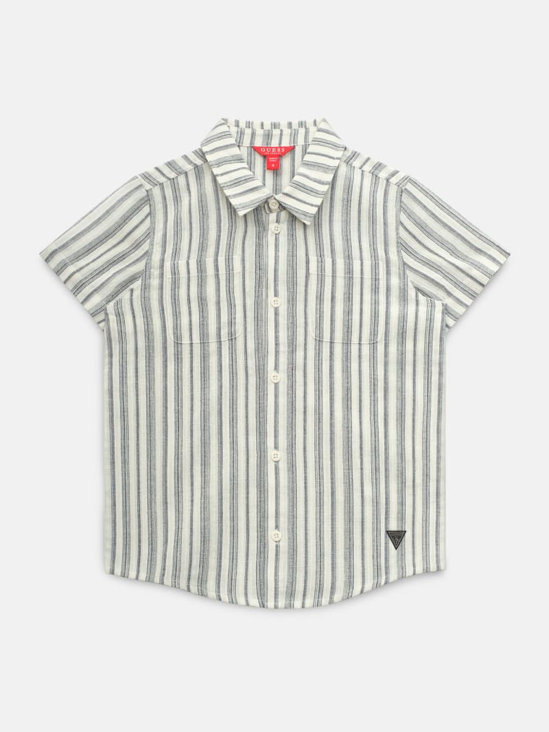 Major Stripe Woven Top (7-16) | GUESS Factory