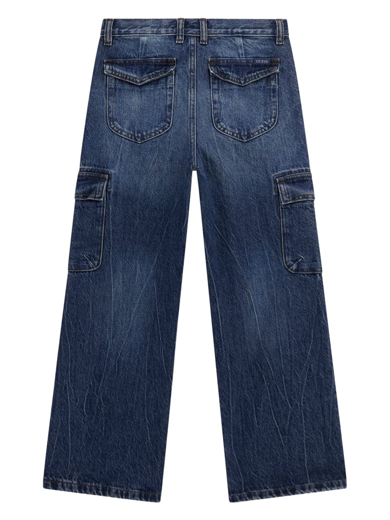 TWNのDation Wide Denim Pants Big Waistband Drape Denim Pants Black / White – Slam Jam®