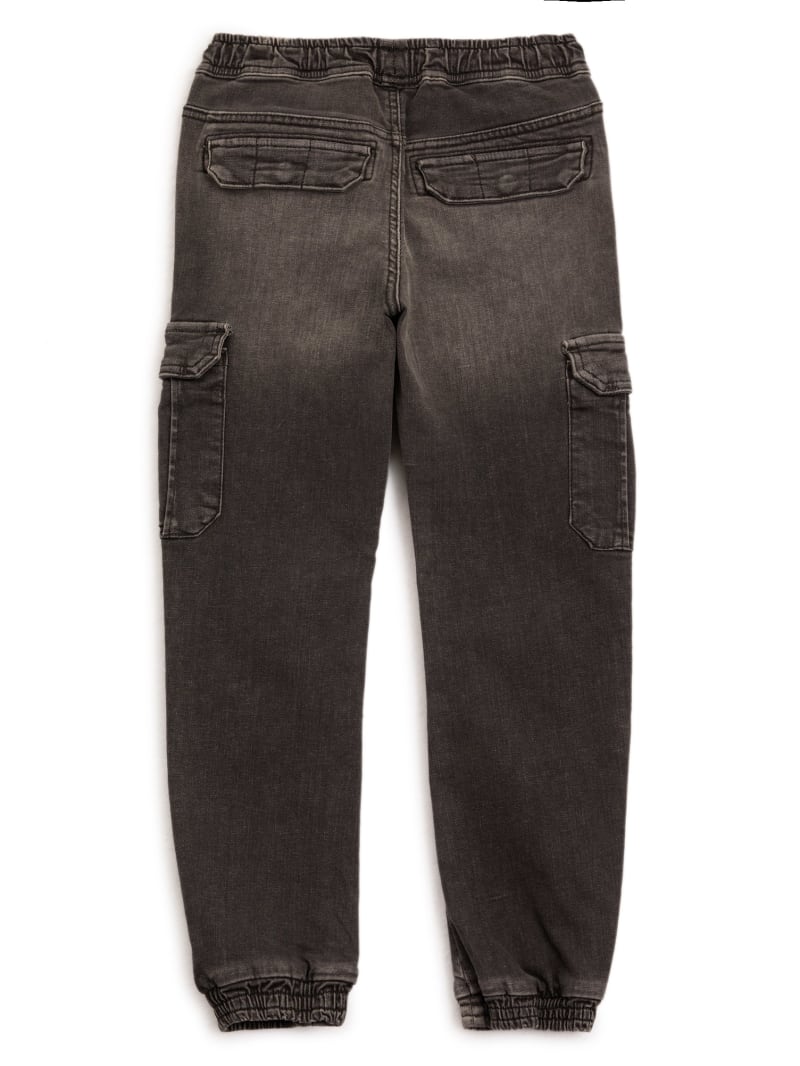 Black Cargo Jeans (7-16)