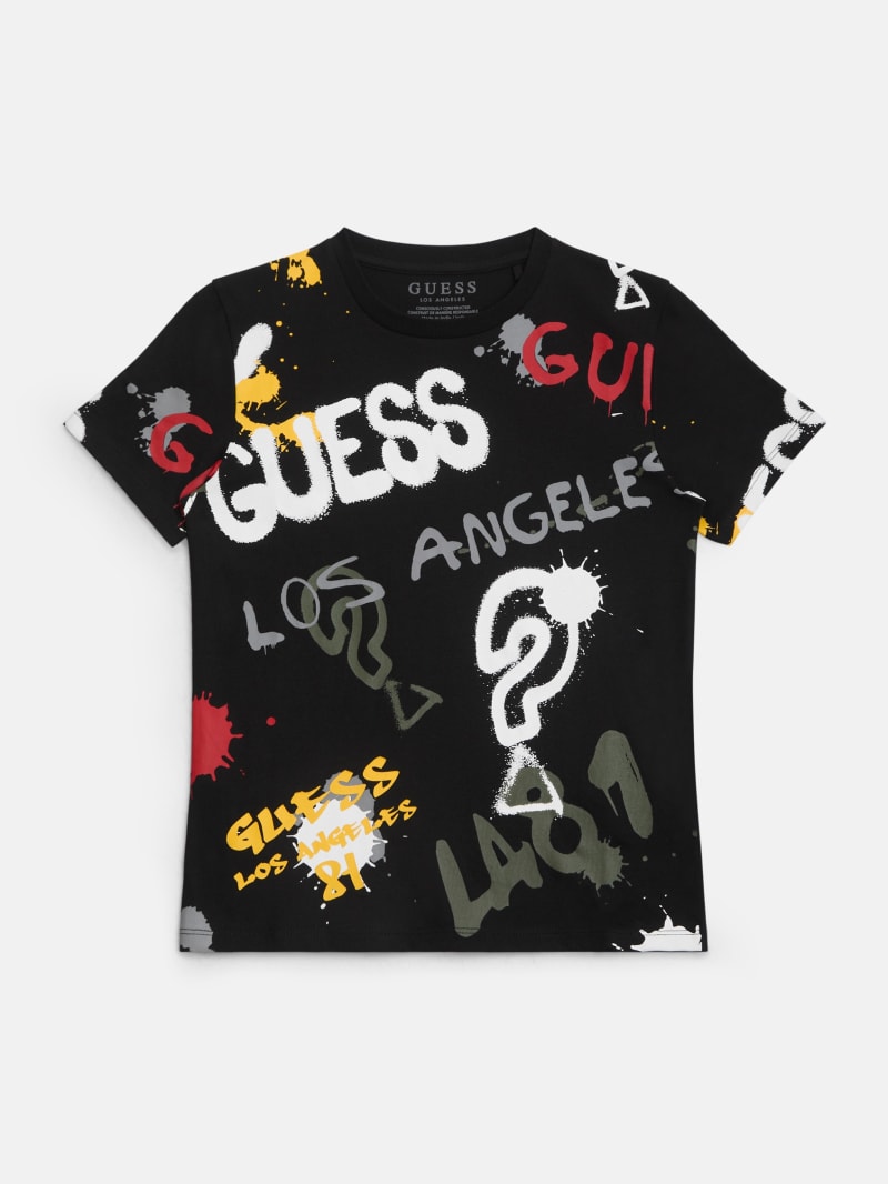 Man グッズ Zeeky Graffiti Crewneck Tee (7-16) | GUESS Factory