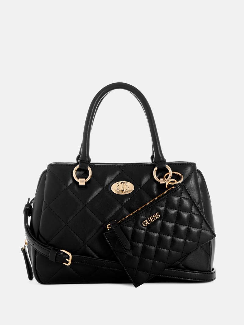 Stars Hollow Quilted Satchel | GUESS Factory Ca