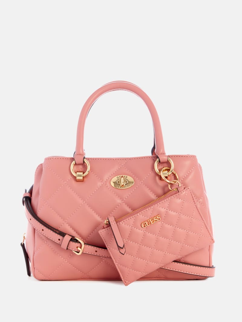 Stars Hollow Quilted Satchel GUESS Factory