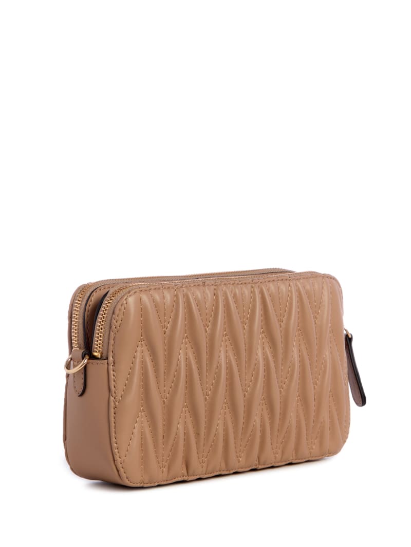 Saffron Mini Top Zip Crossbody | GUESS Factory