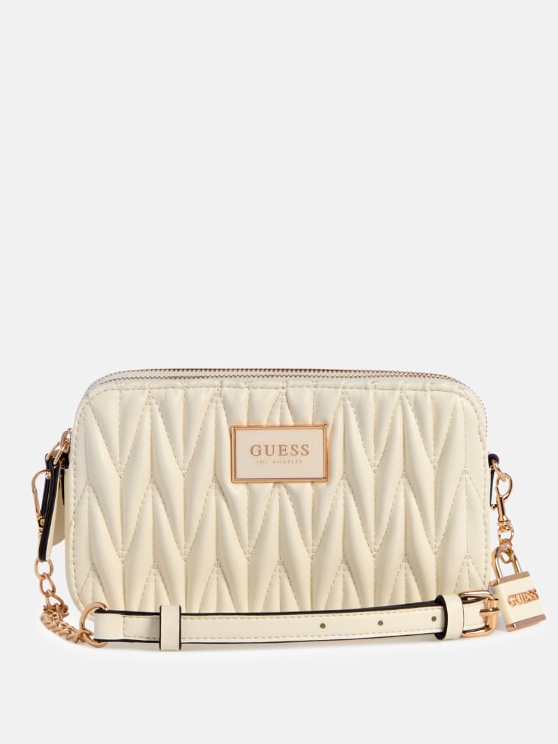 Fluer Mini Double-Zip Crossbody | GUESS Factory