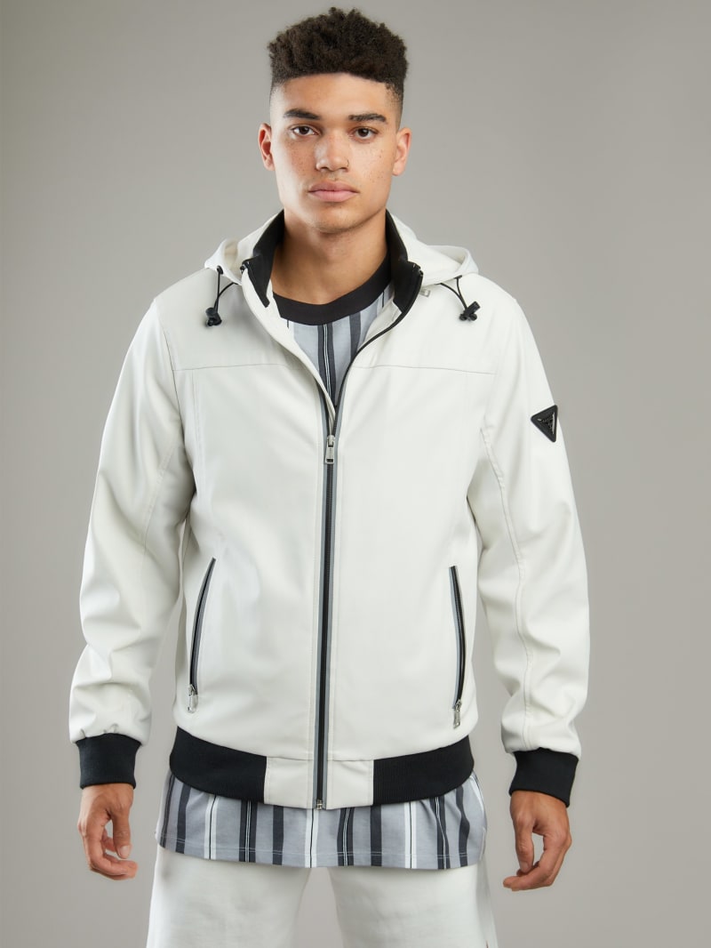 guess white jacket mens