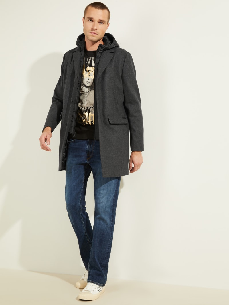 Guess Brandon Wool-Blend Coat. 2