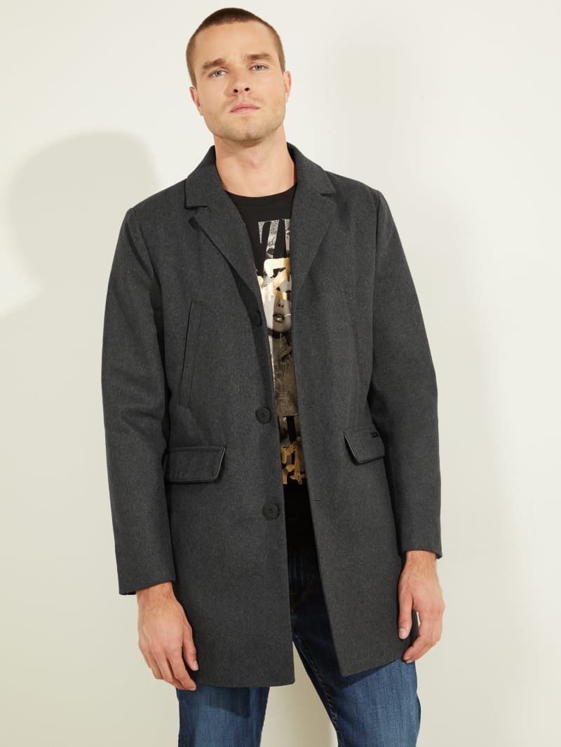 Guess Brandon Wool-Blend Coat. 3