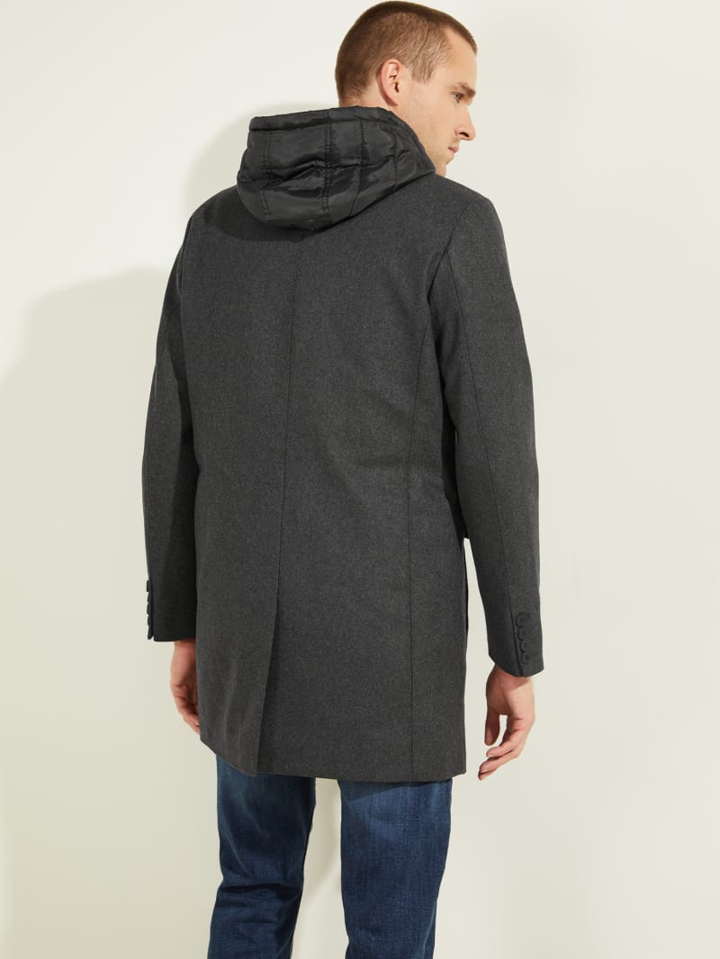 Guess Brandon Wool-Blend Coat. 5