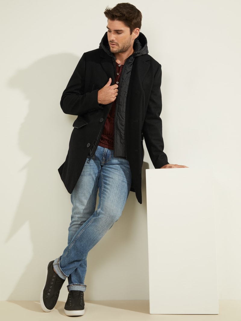 Guess Brandon Wool-Blend Coat. 2