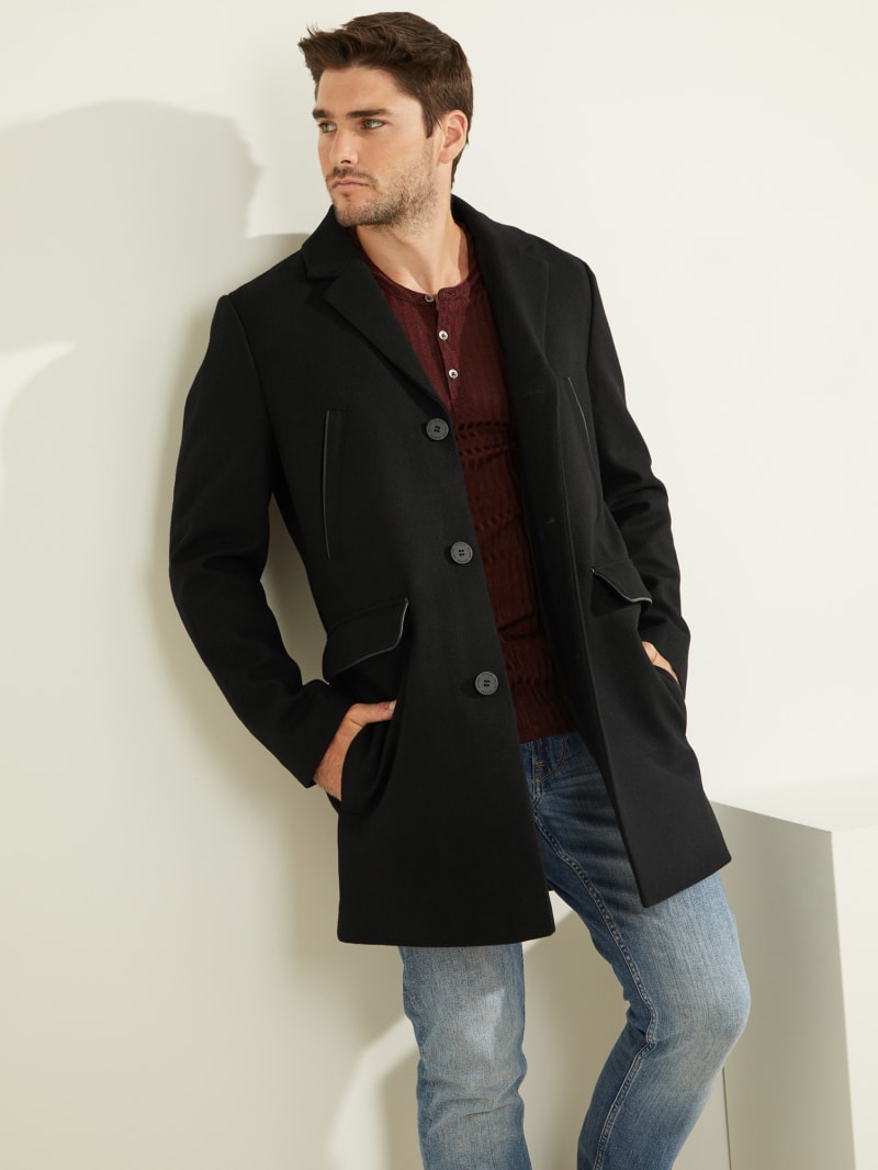 Guess Brandon Wool-Blend Coat. 3