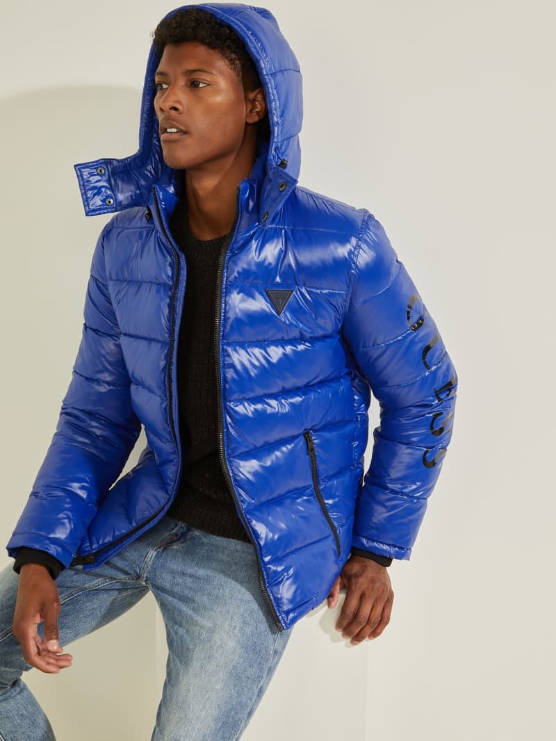 Guess jacket blue hot sale