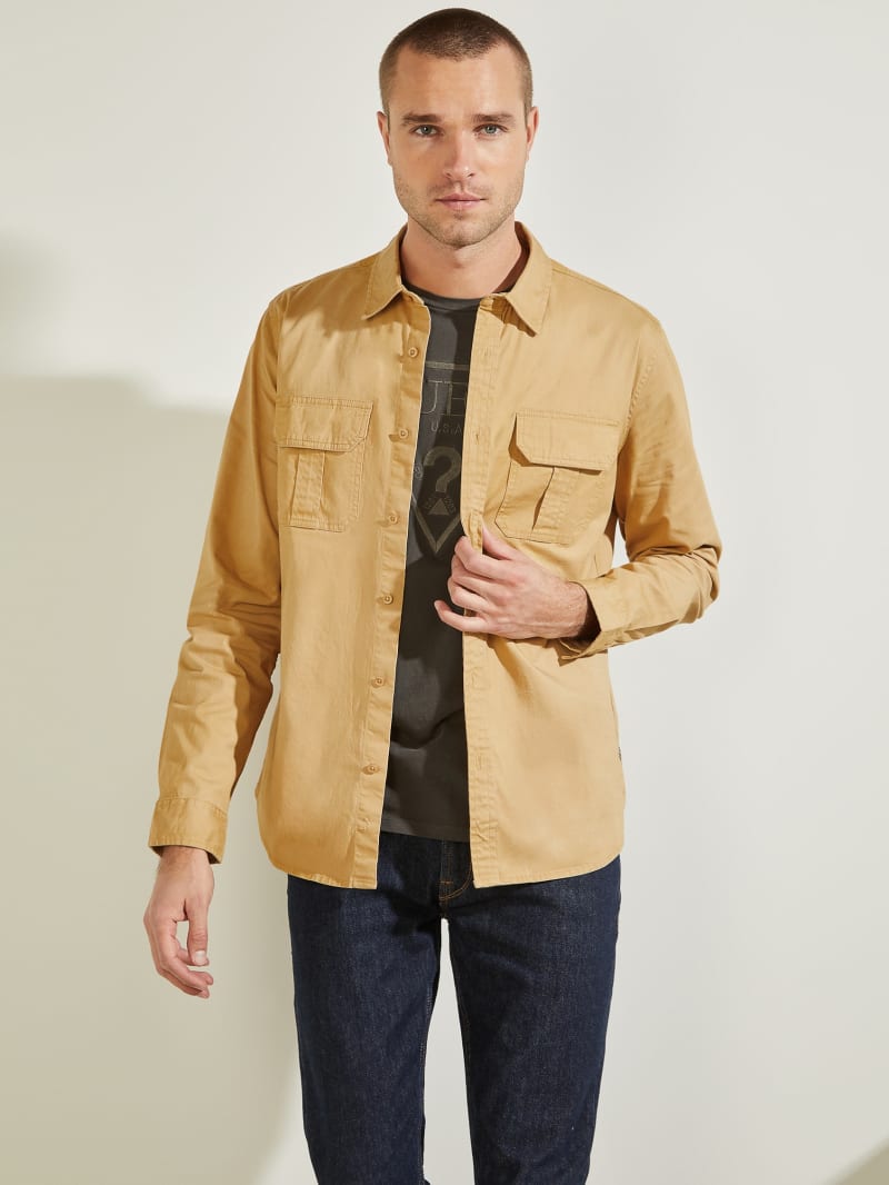 Dusty Twill Washed Milton Shirt | GUESS