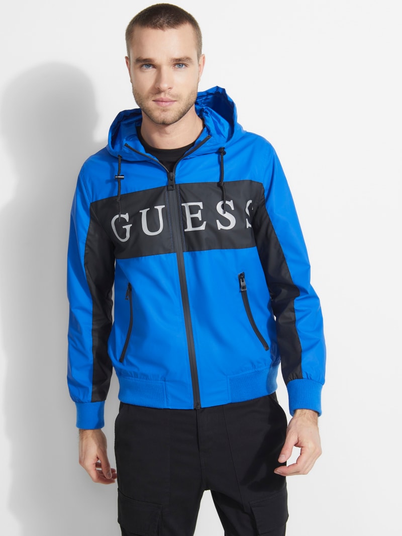 guess jacket blue